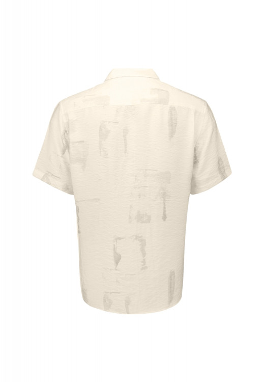 KONTOMANIKO ΠΟΥΚΑΜΙΣΟ ALL OVER PRINTED VISCOSE TWILL