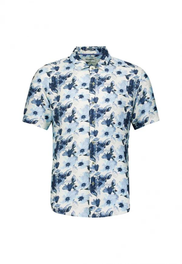 KONTOMANIKO ΠΟΥΚΑΜΙΣΟ ALL OVER PRINTED VISCOSE TWILL
