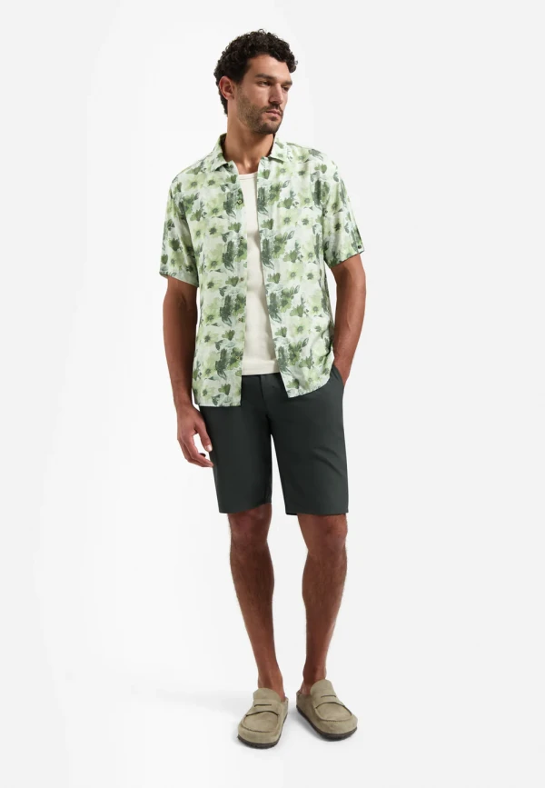KONTOMANIKO ΠΟΥΚΑΜΙΣΟ ALL OVER PRINTED VISCOSE TWILL