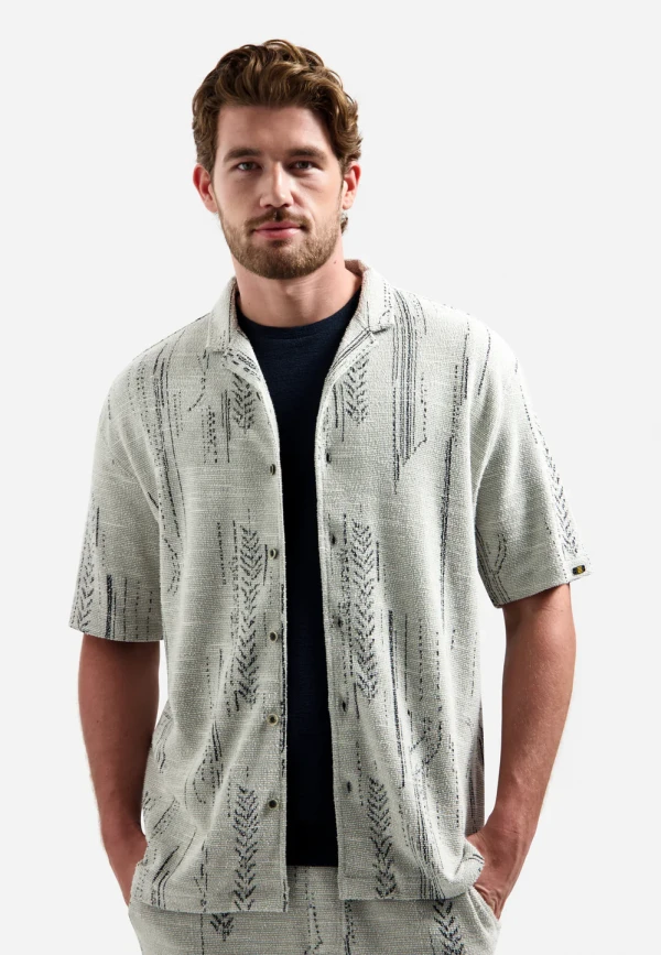 ΚΟΝΤΟΜΑΝΙΚΟ ΠΟΥΚΑΜΙΣΟ TEXTURED JACQUARD
