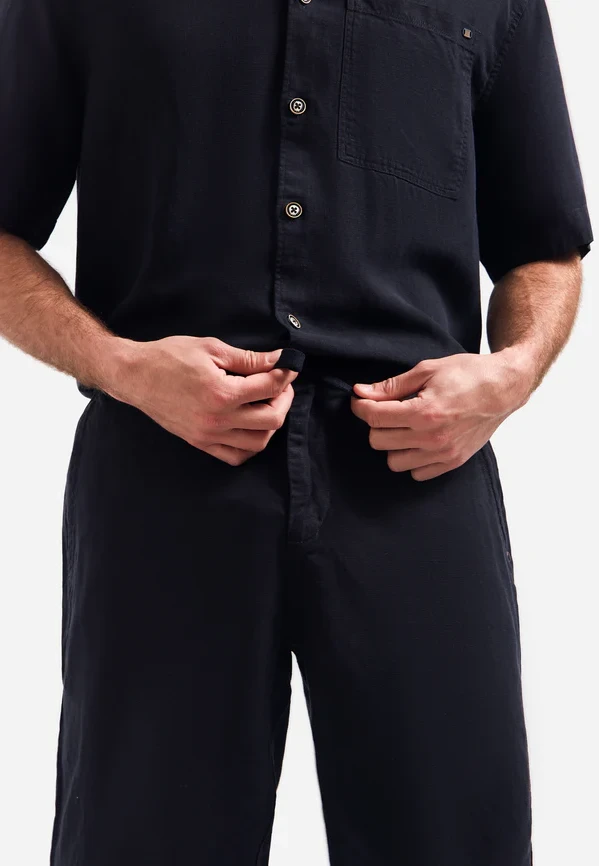 ΒΕΡΜΟΥΔΑ CHINO LINEN BLEND GARMENT DYED