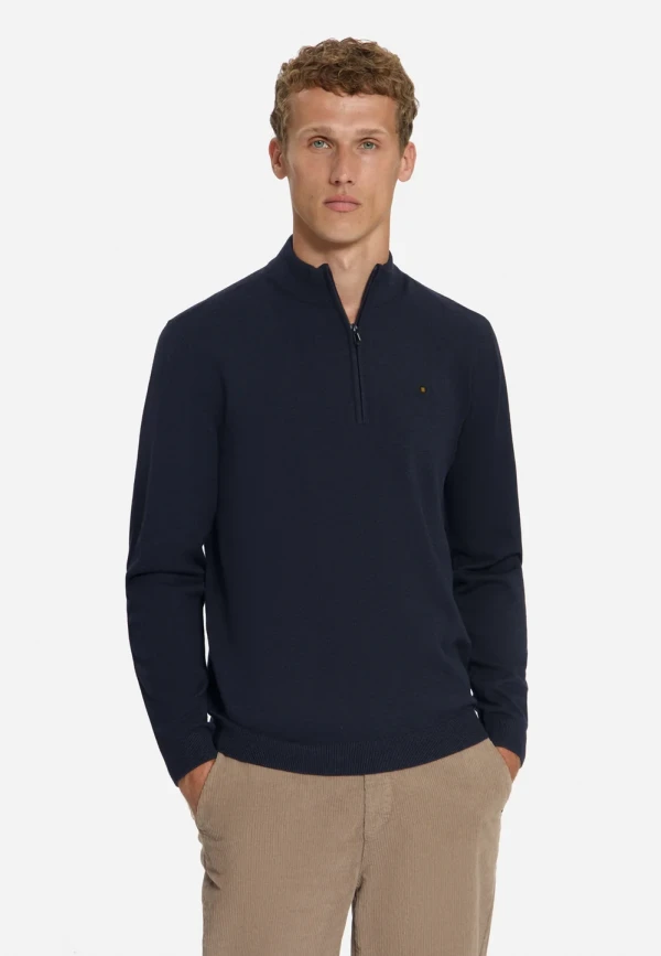 ΠΛΕΚΤΟ HALF ZIP MELANGE