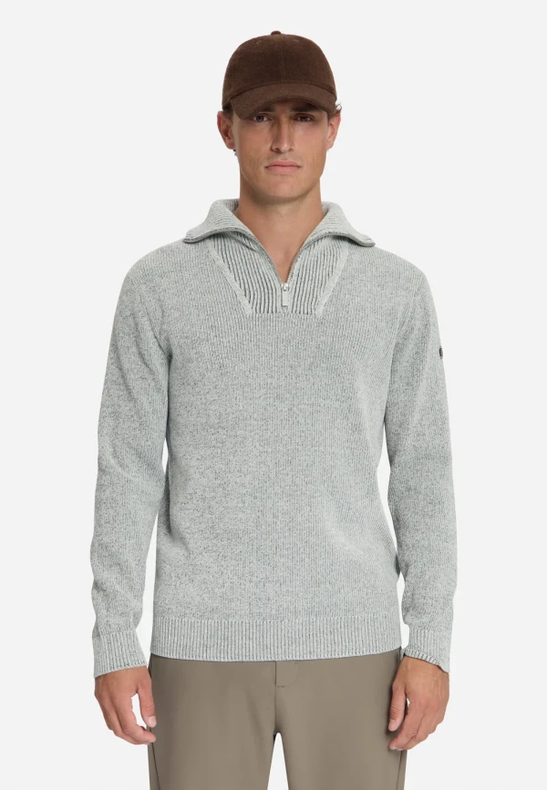 ΠΛΕΚΤΟ HALF ZIP HIGH NECK LIGHT WEIGHT CHENILLE