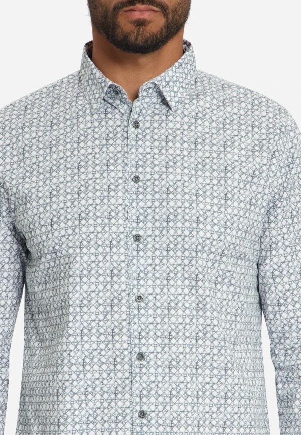 SHIRT STRETCH ALLOVER PRINTED