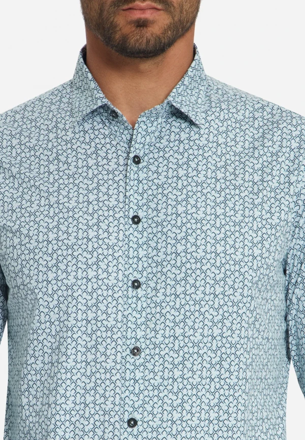 SHIRT STRETCH ALLOVER PRINTED