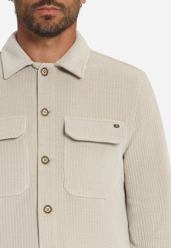 OVERSHIRT FULL BUTTON STRETCΗ ΚΟΤΛΕ