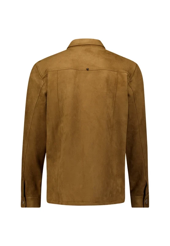 OVERSHIRT FULL BUTTON SUEDE