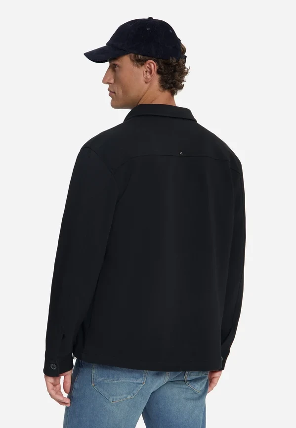 OVERSHIRT FULL BUTTON PIQUE SWEAT