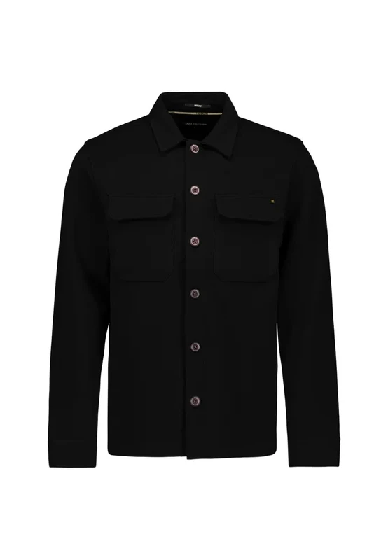 OVERSHIRT FULL BUTTON PIQUE SWEAT