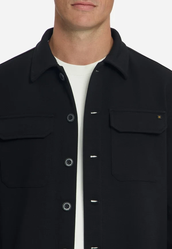 OVERSHIRT FULL BUTTON PIQUE SWEAT