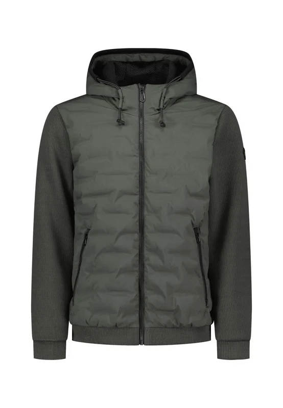 ΜΠΟΥΦΑΝ SHORT FIT HOODED SEALED KNITTED MIX