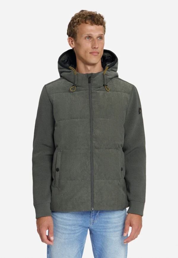 ΜΠΟΥΦΑΝ CORDUROY KNITTED MIX HOODED