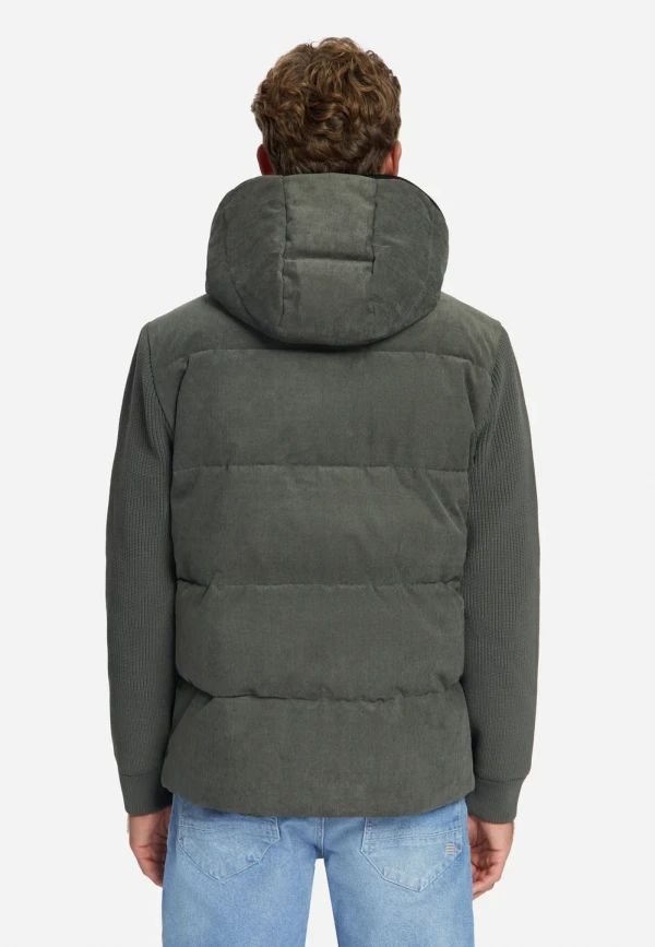 ΜΠΟΥΦΑΝ CORDUROY KNITTED MIX HOODED