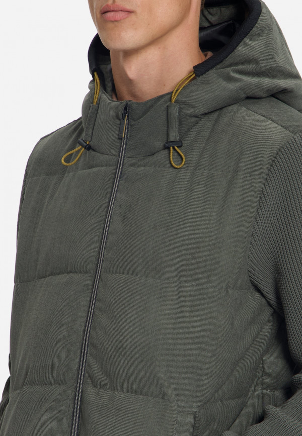 ΜΠΟΥΦΑΝ CORDUROY KNITTED MIX HOODED