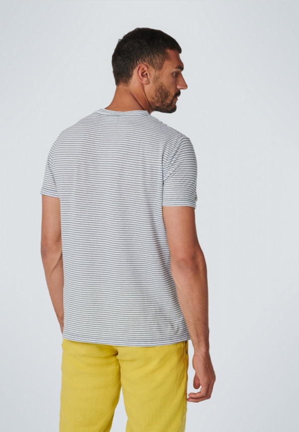 T-SHIRT YARN DYED STRIPES ΑΠΟ ΒΑΜΒΑΚΙ ΚΑΙ ΛΙΝΟ