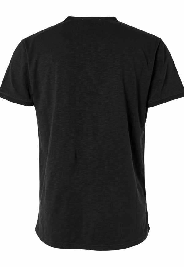 COTTON SLUB YARN GARMENT DYED T-SHIRT GRANDDAD