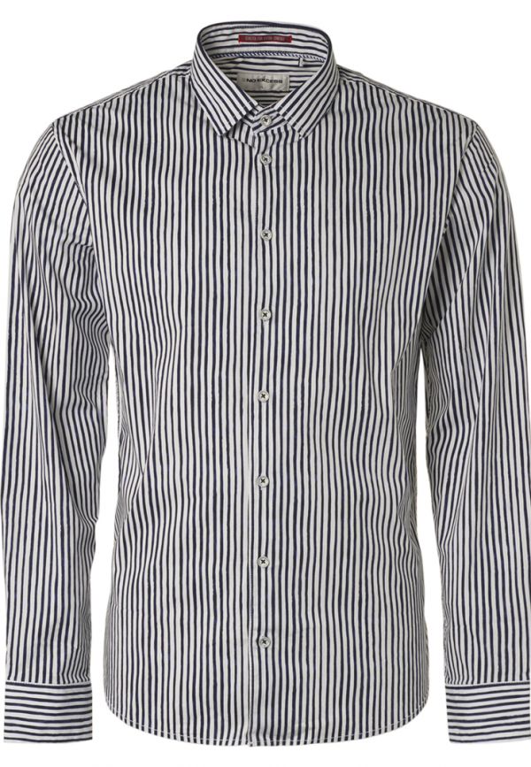 ΠΟΥΚΑΜΙΣΟ STRETCH DIGITAL ALL OVER PRINTED NAVY
