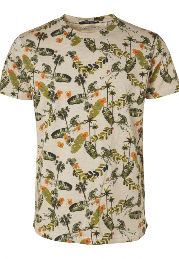 T-SHIRT ALL OVER PRINTED OUTSIDE COLD DYED