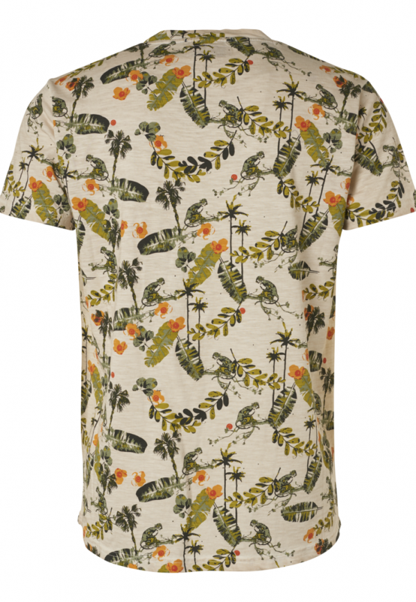 T-SHIRT ALL OVER PRINTED OUTSIDE COLD DYED