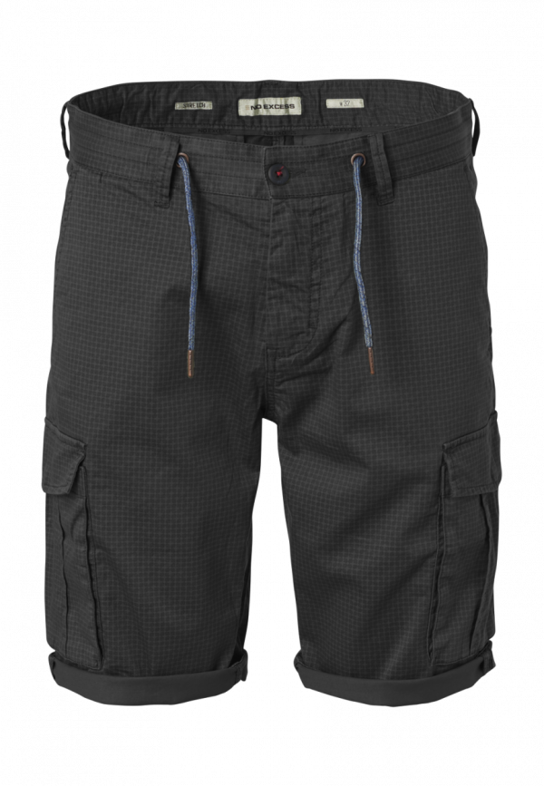 CARGO STRETCH ΒΕΡΜΟΥΔΑ ALL OVER PRINTED GARMENT DYED