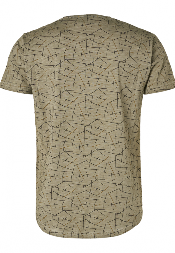 T-SHIRT SLUB JERSEY ALL OVER PRINTED ΜΕ ΕΙΔΙΚΗ ΕΠΕΞΕΡΓΑΣΙΑ ΚΡΥΟΒΑΦΗΣ