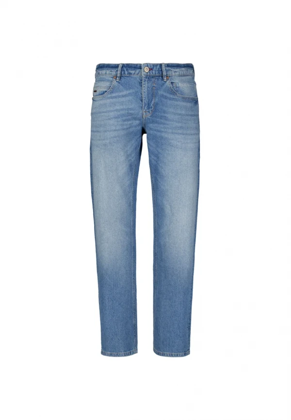 RELAXED FIT STONE USED DENIM LIGHT BLUE