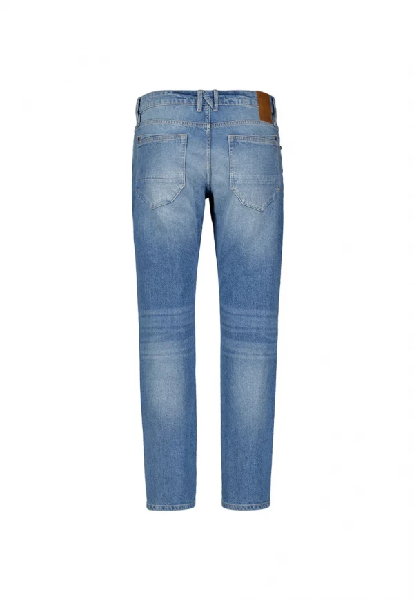RELAXED FIT STONE USED DENIM LIGHT BLUE