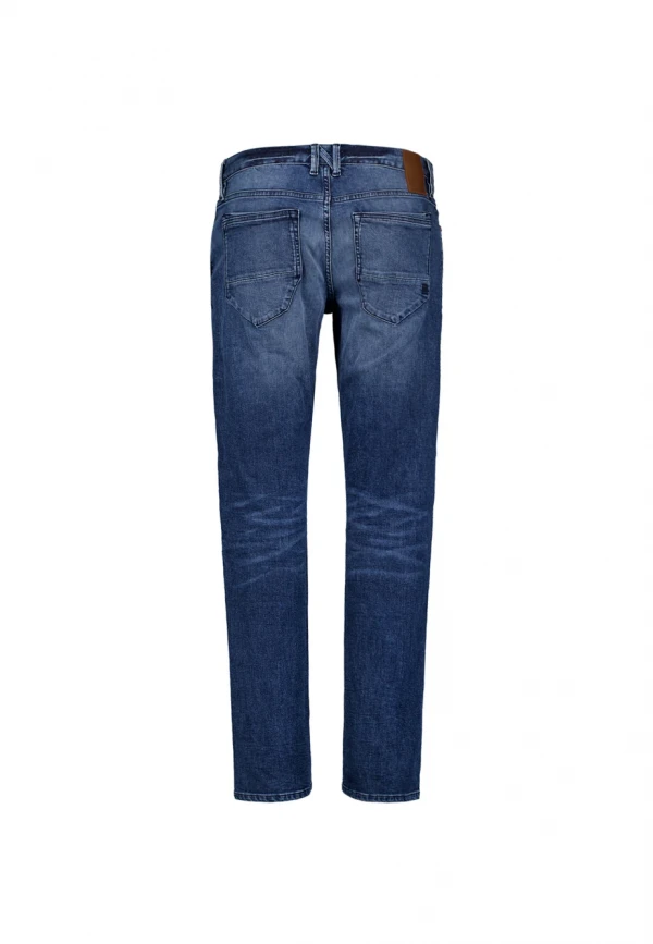 RELAXED FIT STONE USED DENIM DARK BLUE