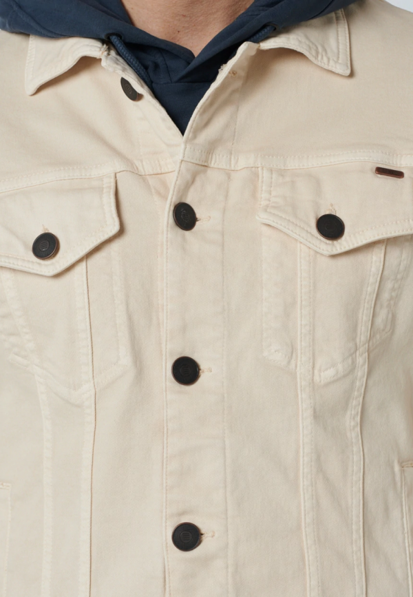ΜΠΟΥΦΑΝ CREAM DENIM STRETCH