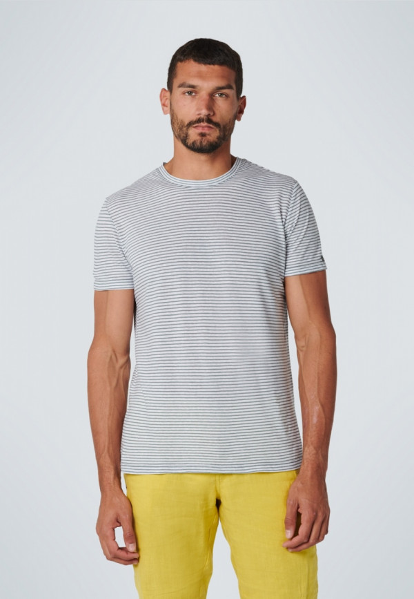 T-SHIRT YARN DYED STRIPES ΑΠΟ ΒΑΜΒΑΚΙ ΚΑΙ ΛΙΝΟ