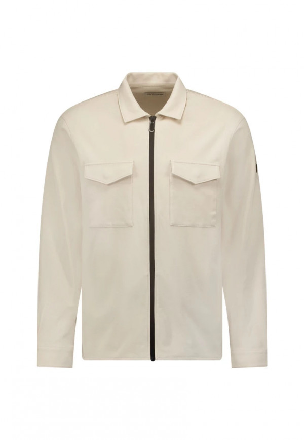 OVERSHIRT ZIPPER CLOSURE SWEAT STRETCH